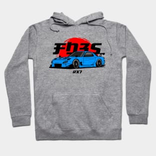 Blue RX 7 JDM Hoodie